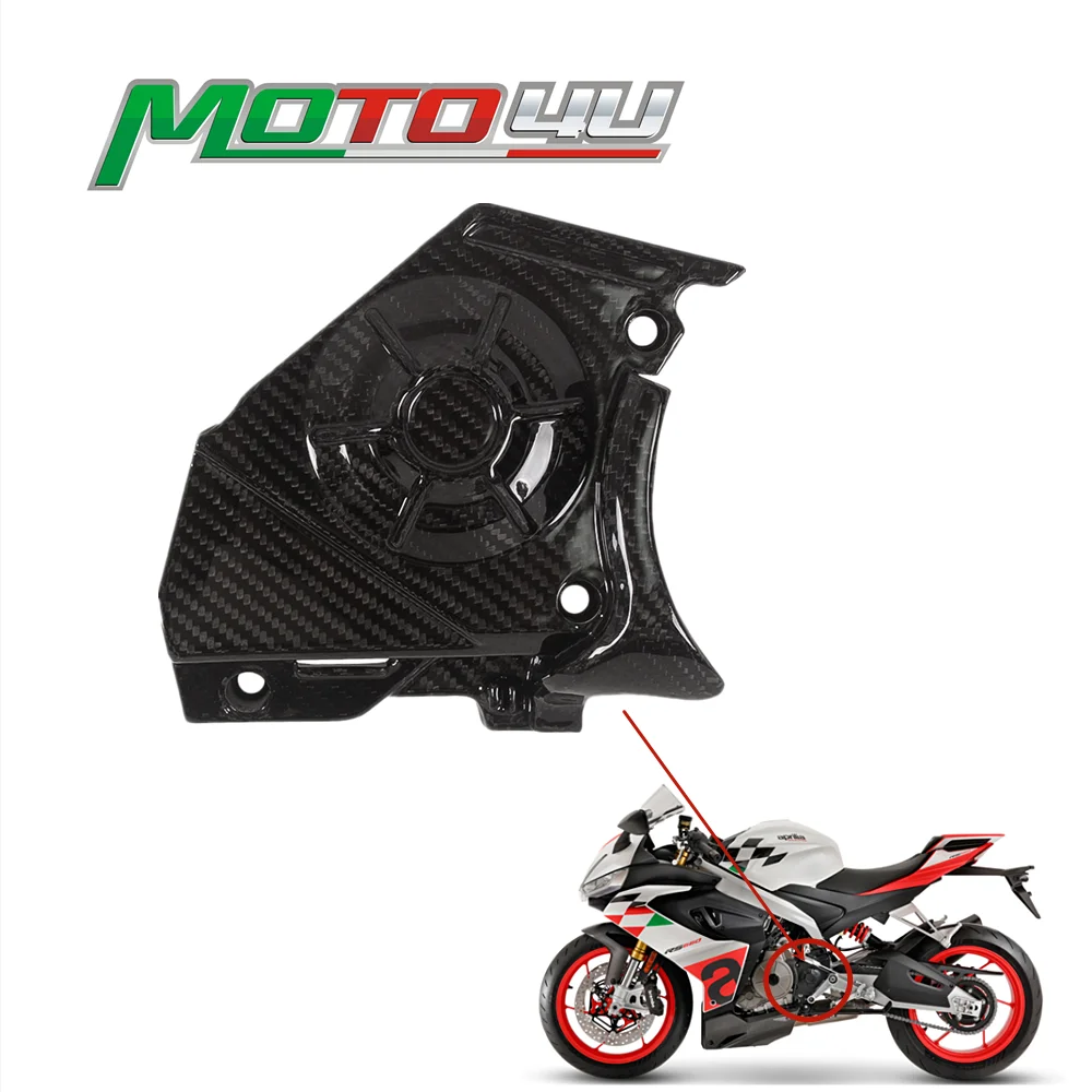 

For Aprilia RS660 RS 660 100% Carbon Fiber Sprocket Cover Fairing Chain Case Guard Protector Motorcycle Accessories