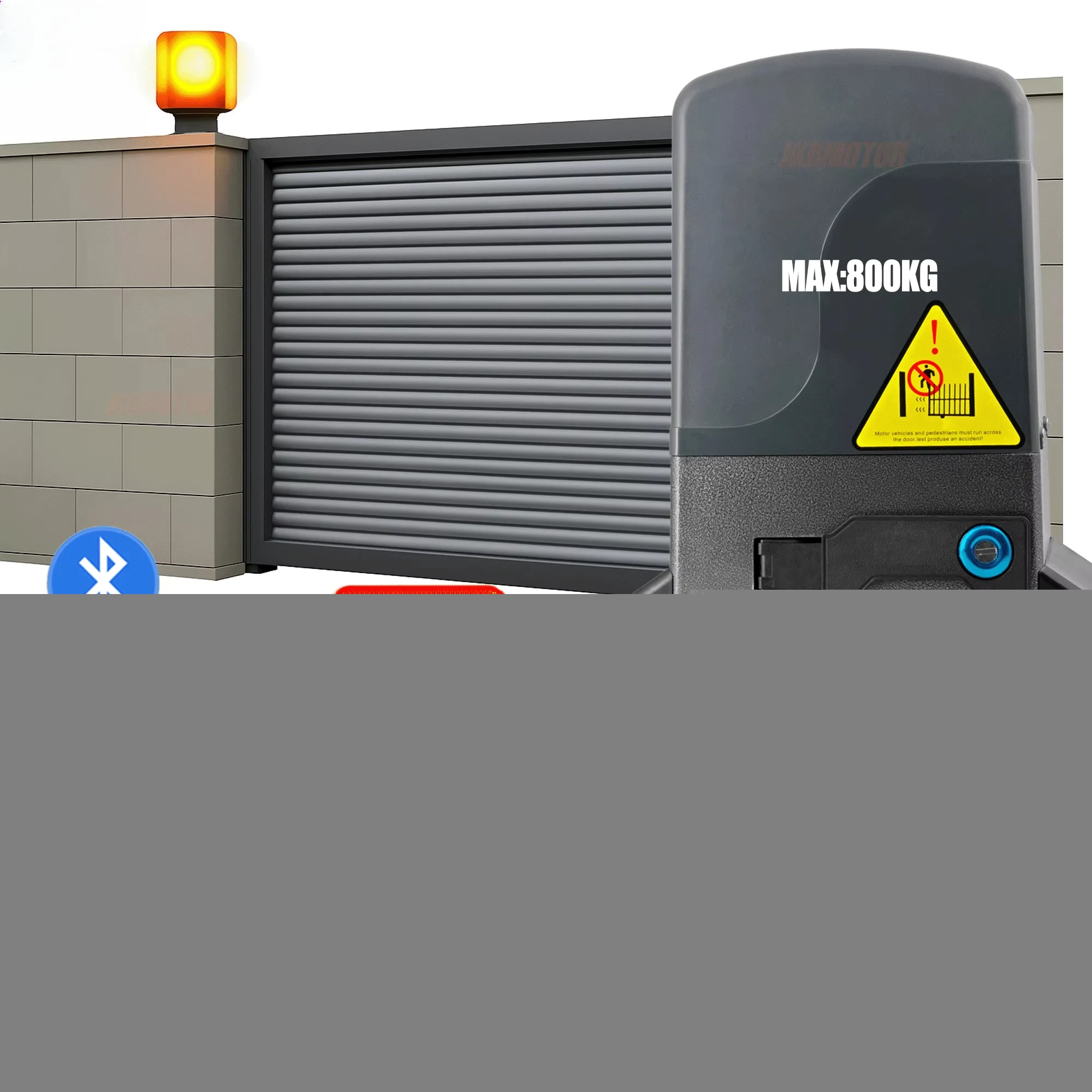 

High-Torque 370W Sliding Gate Motor Quiet Design With 800kg Magnetic Limit Factory Direct For Hotels Villas And Factories