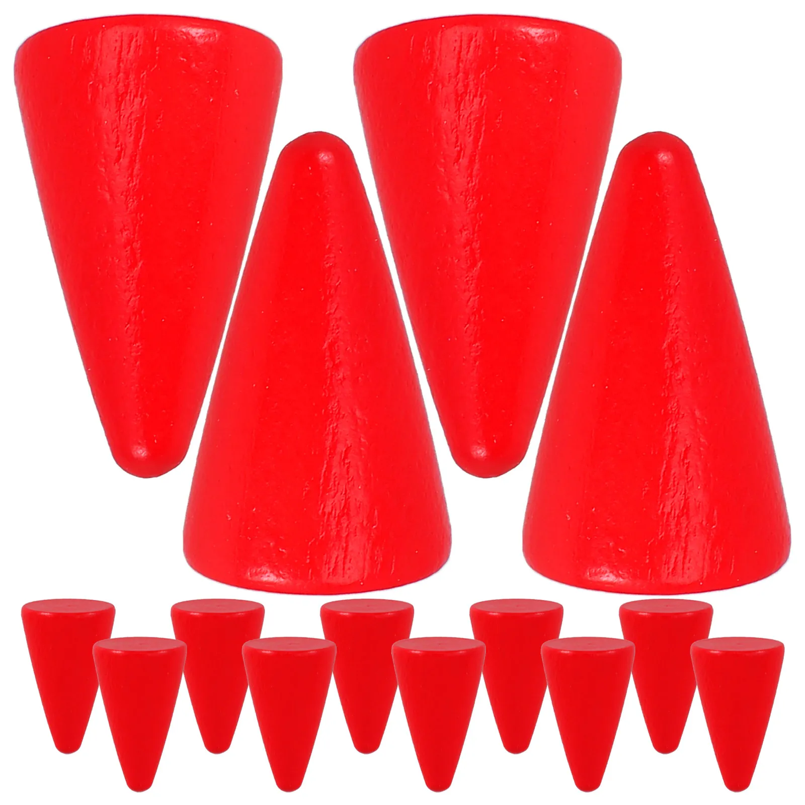 30Pcs Wooden Chess Pieces Exquisite Craftsmanship Stable Reusable Smooth Surface Chess Pieces for Board Games Tabletop Game