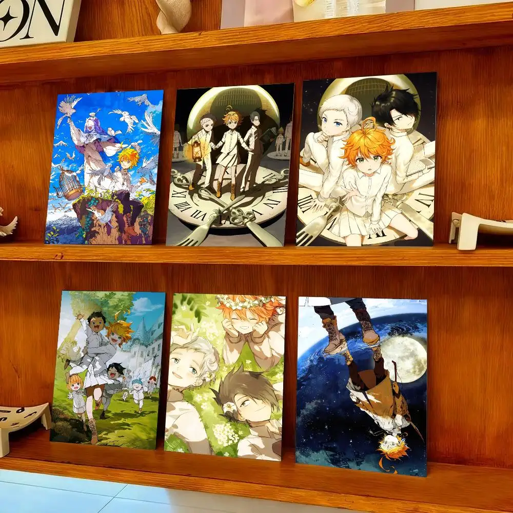 The P-Promised Neverland Poster HD Self-adhesive Waterproof Paper Sticker Suitable For Living Rooms Bedrooms Home Decor