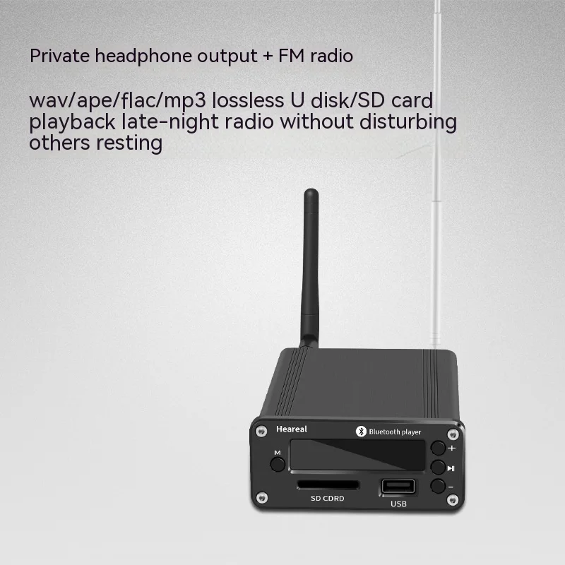 Bluetooth receiver player wireless audio to amplifier speakers lossless U disk SD card playback remote control hifi preamplifier