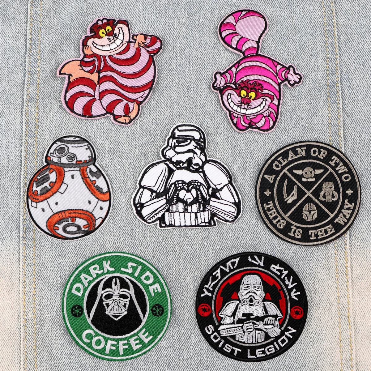 Classic Science Fiction Movie Patches For Men Women Clothes DIY Embroidery Applique Fusible Patch Ironing Stickers Cartoon Badge