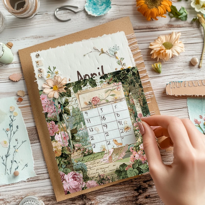 6"x6" Origami & Scrapbooking Paper Pack (36 Sheets): Floral/Geometric Prints for Journal, Card DIY & Crafts.