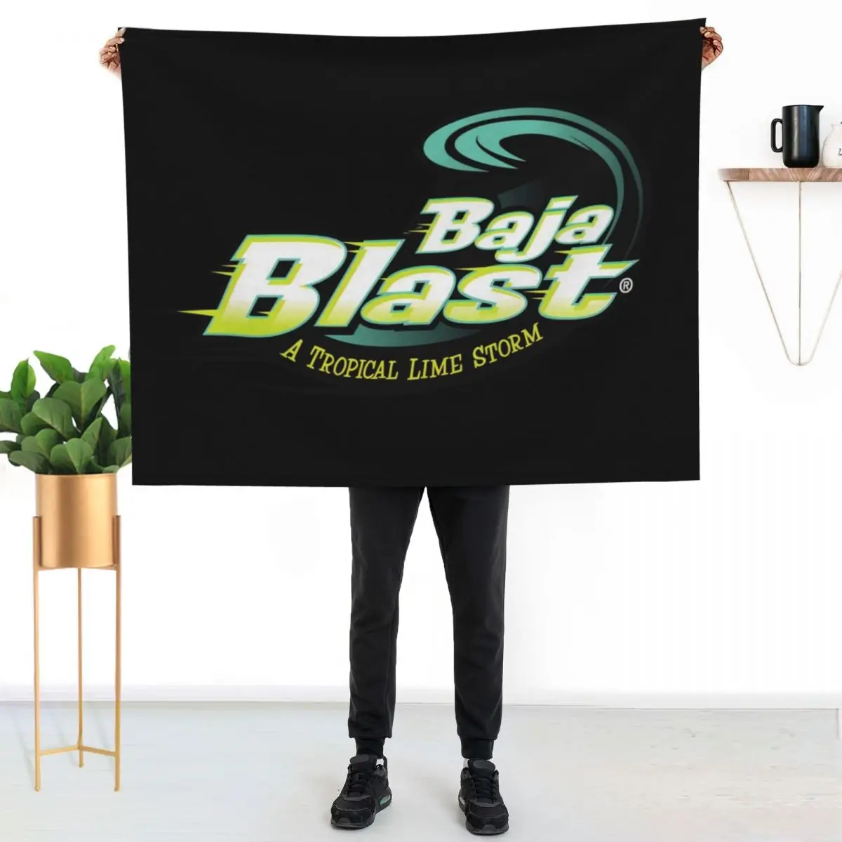 baja blast plain logo Throw Blanket Baby blankets ands Single Sofa Throw decorative manga Blankets