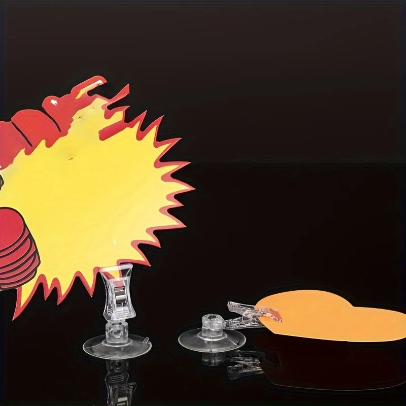 3 قطعة/6 قطعة قابلة لإعادة الاستخدام شفط كأس ملاحظة حامل مكتب سطح المكتب الزجاج يمكن استخدام شفط كأس حامل كوب شفط من البلاستيك الشفاف