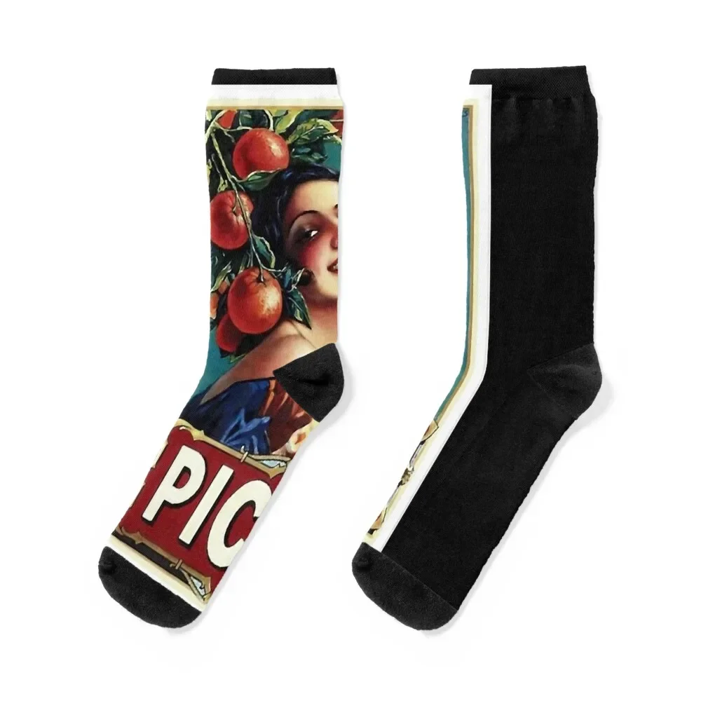 

Vintage Pub - Picon, alcoholic drink Classic T-Shirt.png Socks Toe sports funny sock Novelties Soccer Women Socks Men's