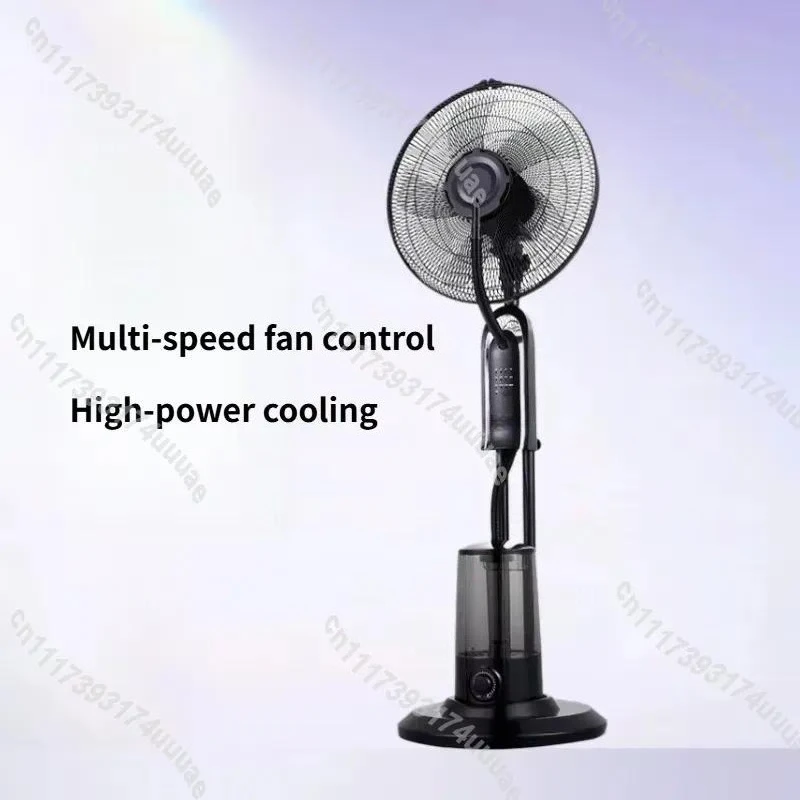 Portable Round Base Misting Fan Quiet Water Mist Air Cooler Evaporative Ventilation for Indoor Home Office Use