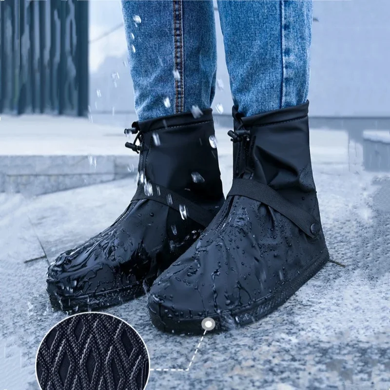 

Reusable Anti-Slip Waterproof Rain Shoes Cover Cycling Hiking Boot Covers Pants Shoes Protectors Snow Wet Sand Boots Overshoes