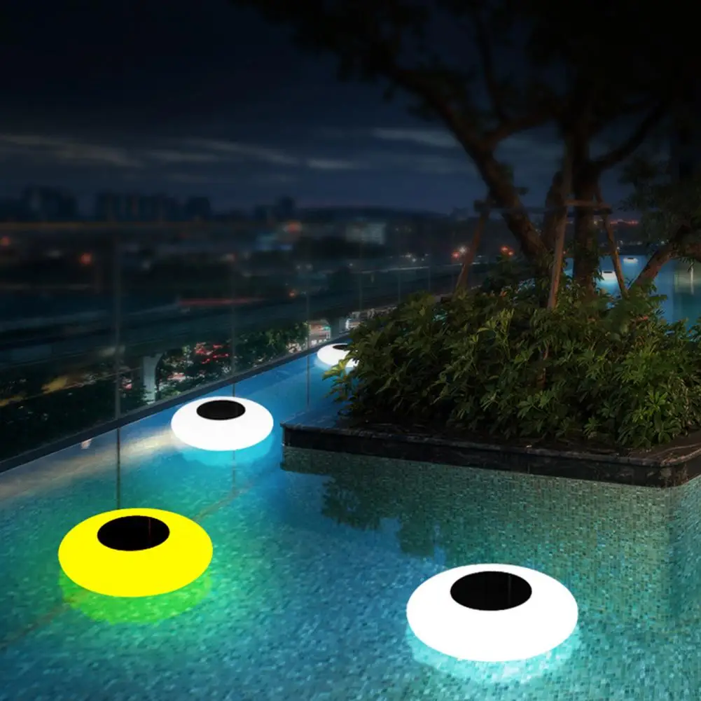 Wireless Pool Light Rechargeable Solar Pool Floating Light with Sensor Switch for Swimming Pool Led Lights for Hot Tub