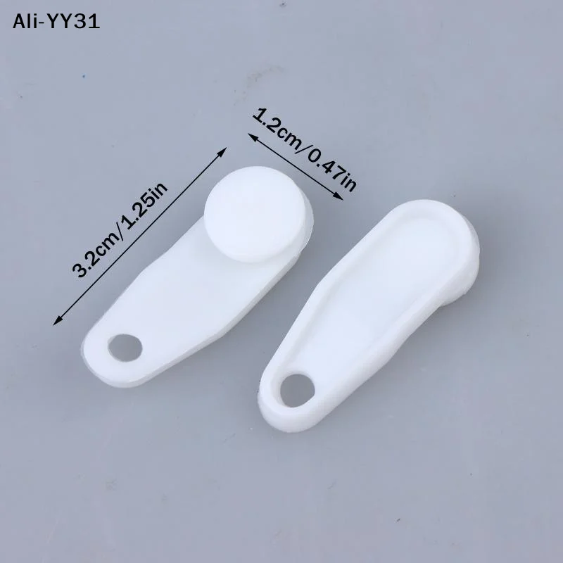 【AW8】50Pcs 2026 Plastic Curtain Track Clips Easy To Use Durable White Curtain Track Hooks Multifunction Drapery Hooks Bedroom