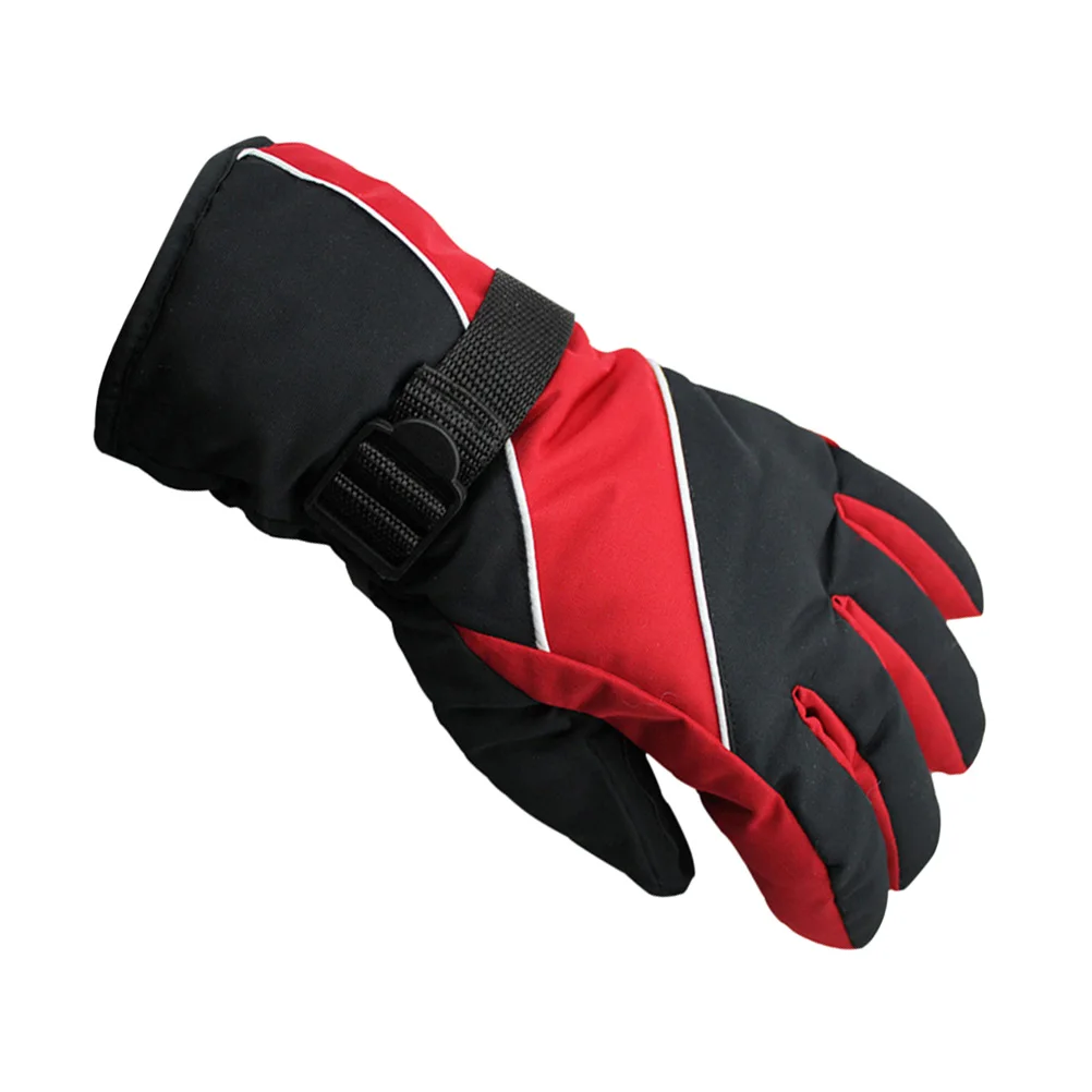 

Windproof Ski Gloves Winter Sports Waterproof Adjustable Buckle Wrist Snow Gloves Outdoor Hand Warmers Cold Weather Mens