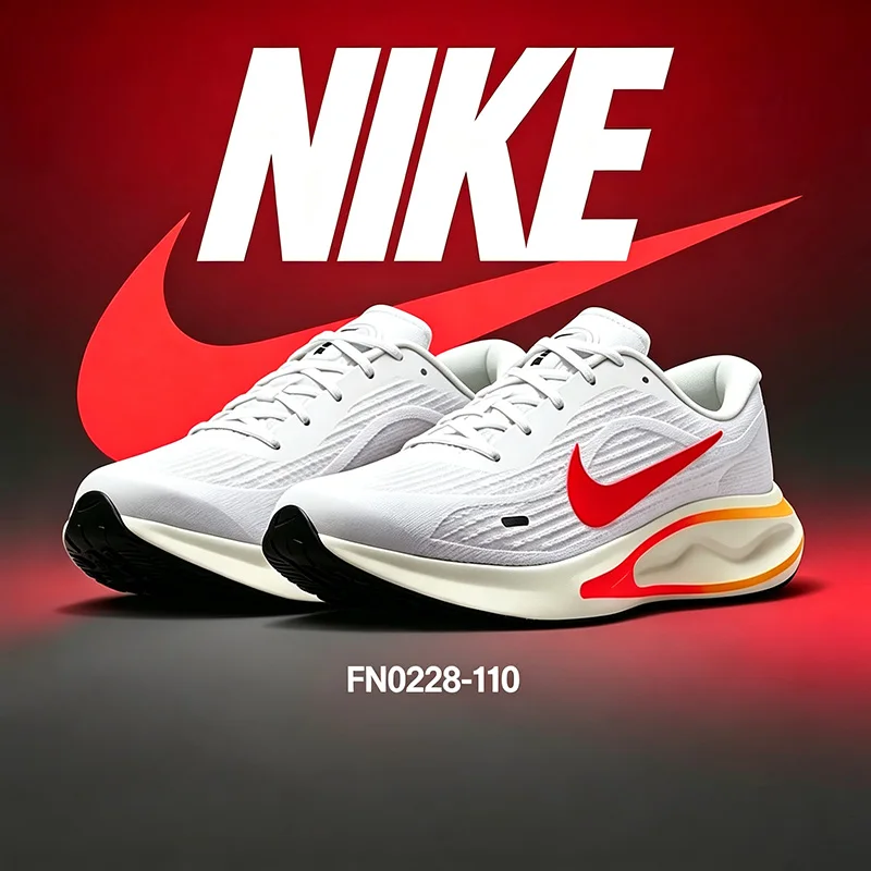Zapatillas deportivas casuales para hombre, modelo oficial y auténtico de Nike: JOURNEY RUN, zapatillas de malla para correr, modelo FN0228-110, el modelo más vendido.