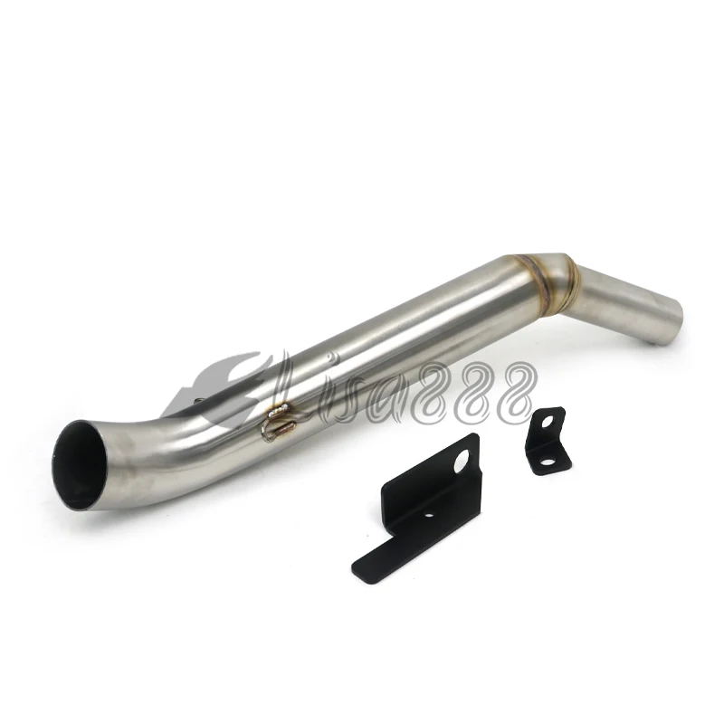 NS200 For BajajPulsarNS200 Bajaj NS 200 51mm Escape Moto Motorcycle Exhaust Mid Middle Link Pipe Racing Stainless Elbow