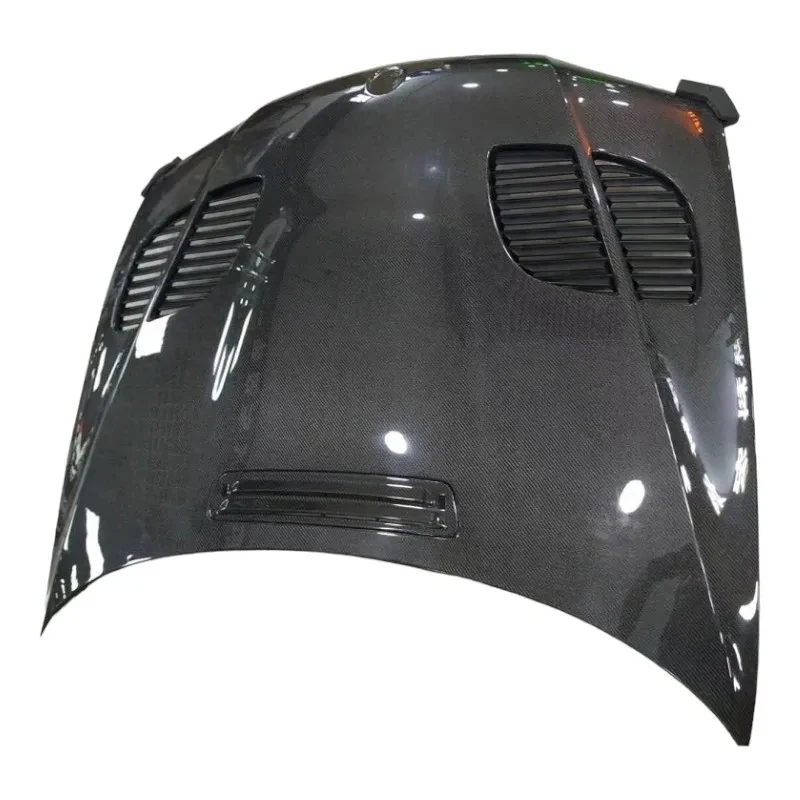 Real Carbon Fiber Front Engine Hood Bonnet, Modified Exterior Parts, Fit For E46 2 Door Model