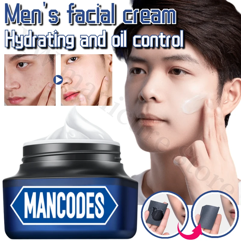 MANCODES Men's Toning BB Cream Waterproof Hyaluronic Acid Moisturizing Oil Control Concealer Brightening Skin Tone for Men 50g