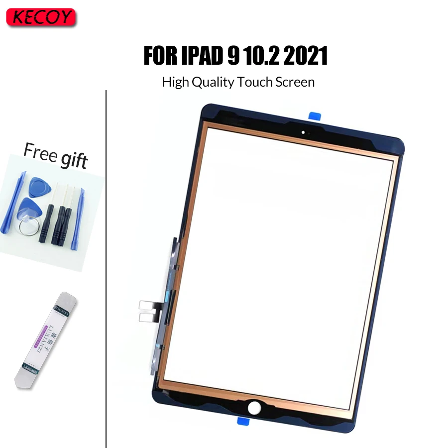 

1Pcs For ipad 9 9th 10.2“ 2021 Front Touch Screen Digitizer Glass Sensor Replacement Display A2602 A2603 A2604 A2605 Touchscreen