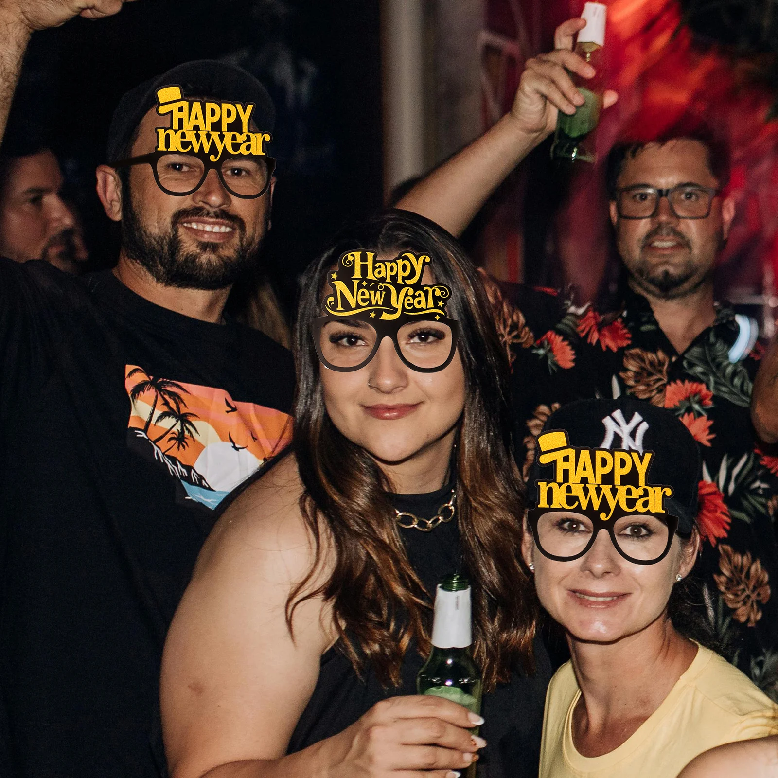 

6Pcs New Year Paper Glasses 2024 Eyeglasses Photo Props Party Supplies Decorations New Year Paper Glasses 2024 Eyeglasses