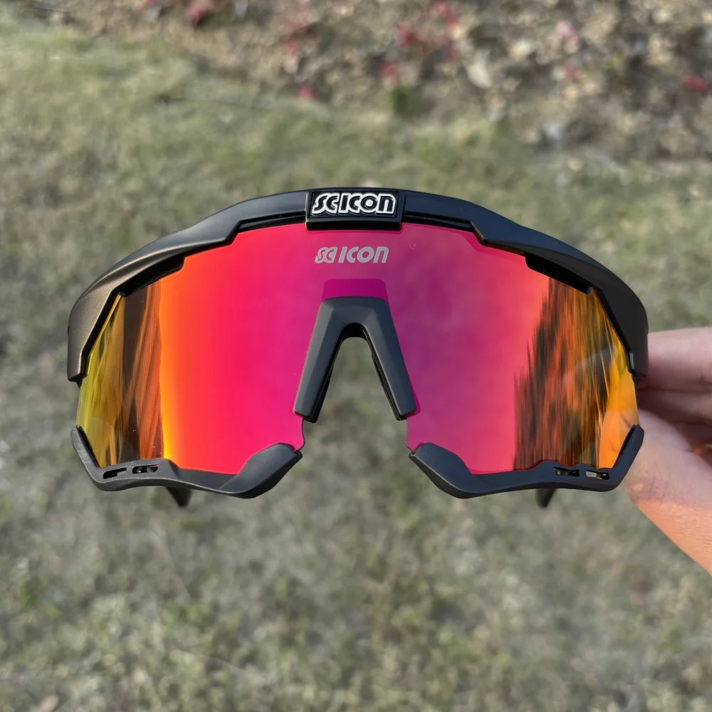 SCICON Photochrome Fahrradbrille Outdoor-Sportsonnenbrille Herren MTB-Fahrradbrille Damen Straßen-Mountainbike-Brille – Detail 5