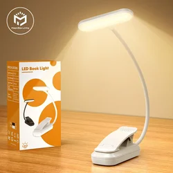 USB Rechargeable 20 Led Clip On Book Light Adjustable Brightness Reading Light Portable Read Light Kids Book Lamp Night Light