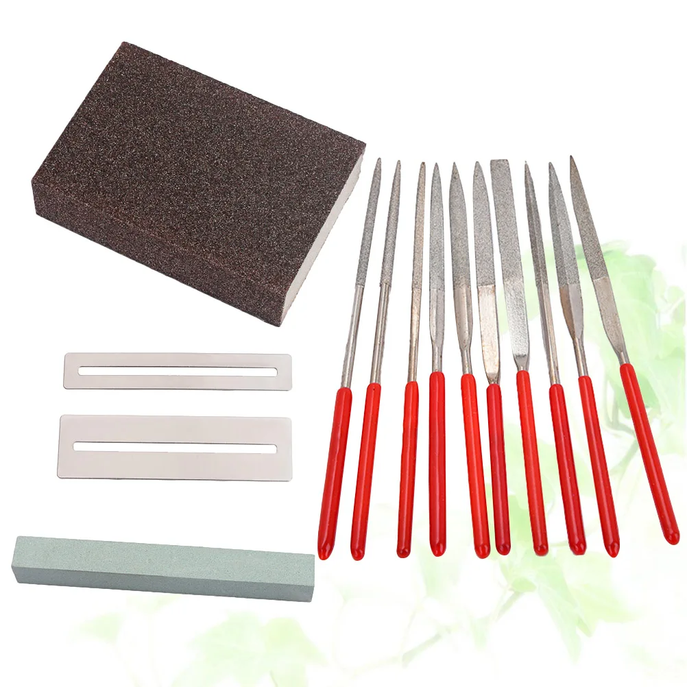 

14 Pcs Sanding Nut Files Luthier Guitar Fret Polishing Repair Tool Bass Grinding Instrument Musical