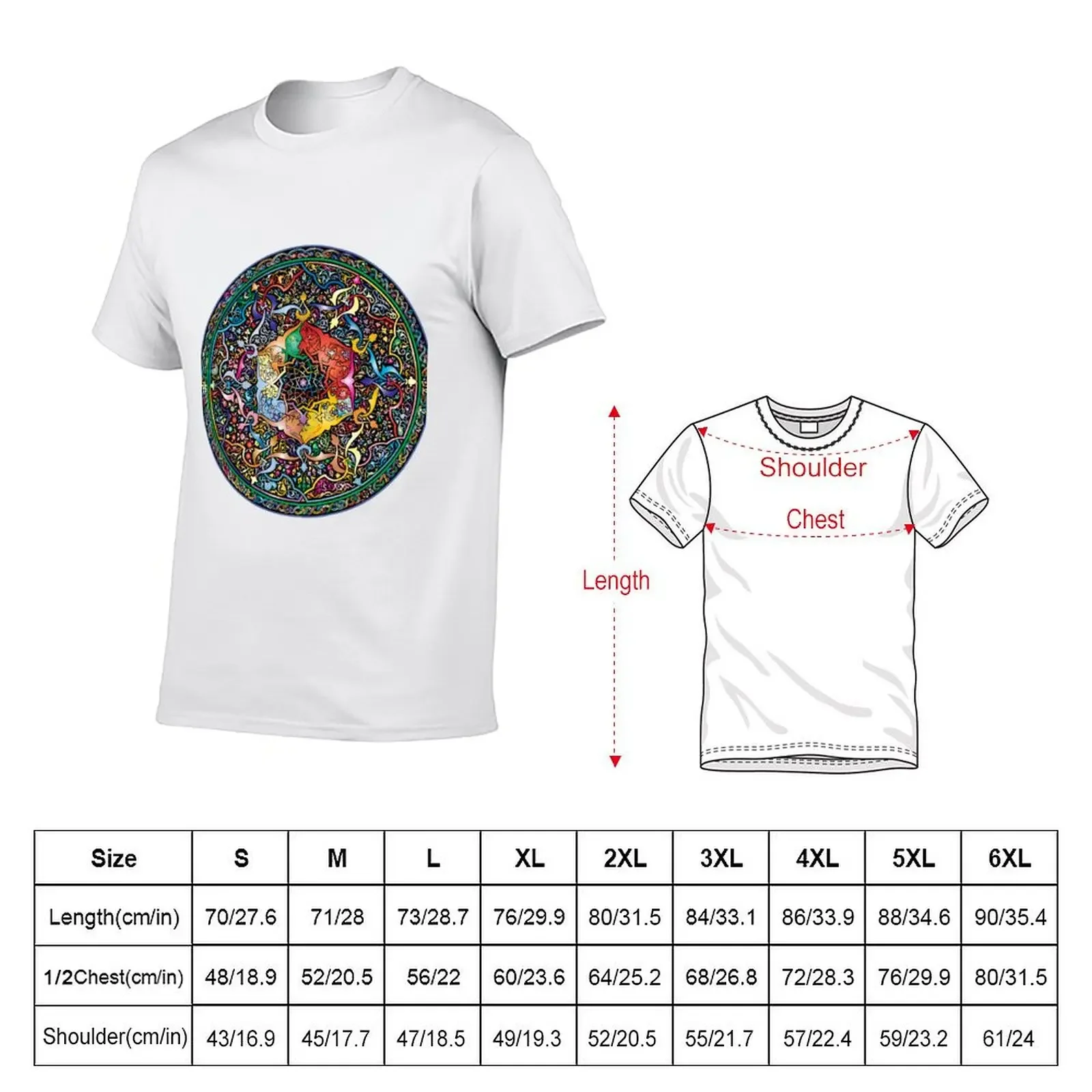 Beautifully Intricate Manadala T-shirt summer clothes graphics boys whites plain black t shirts men