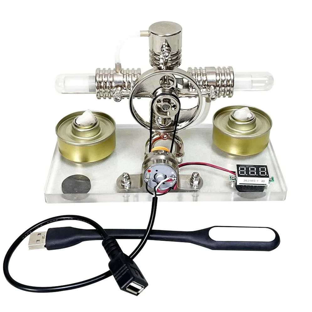 

Sterling engine model generator physics science science science small production small invention experiment toy