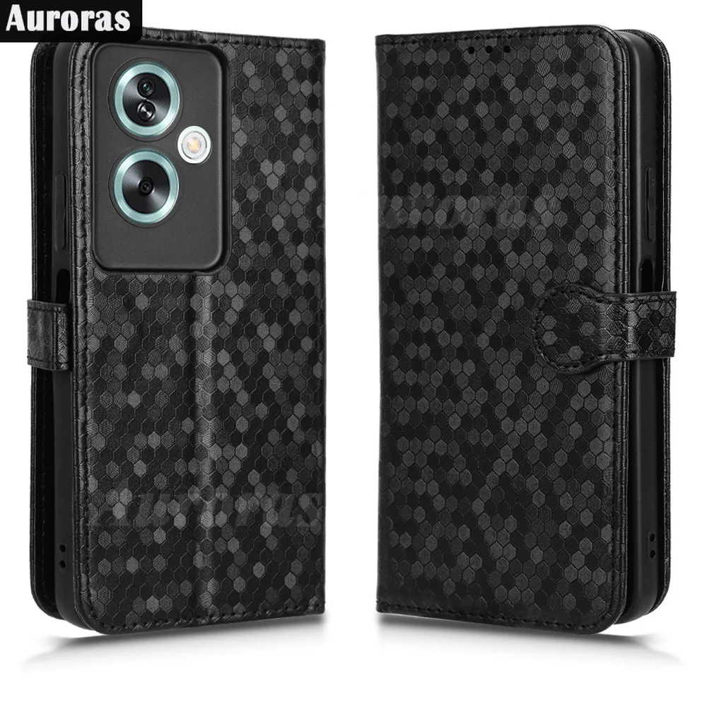 

Auroras For OnePlus Nord N30 SE 5G Flip Case Wallet Polka Dot Texture Leather Magnetic Back Cover For Nord N30 N20 SE Shell