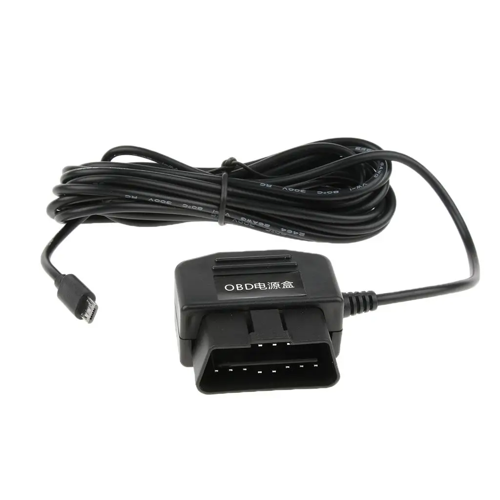 Car Inverter Cable OBD Charger Step Down Line Auto Power for DVR Mobile Phones MP3 MP4 12/36V To 5V Micro USB