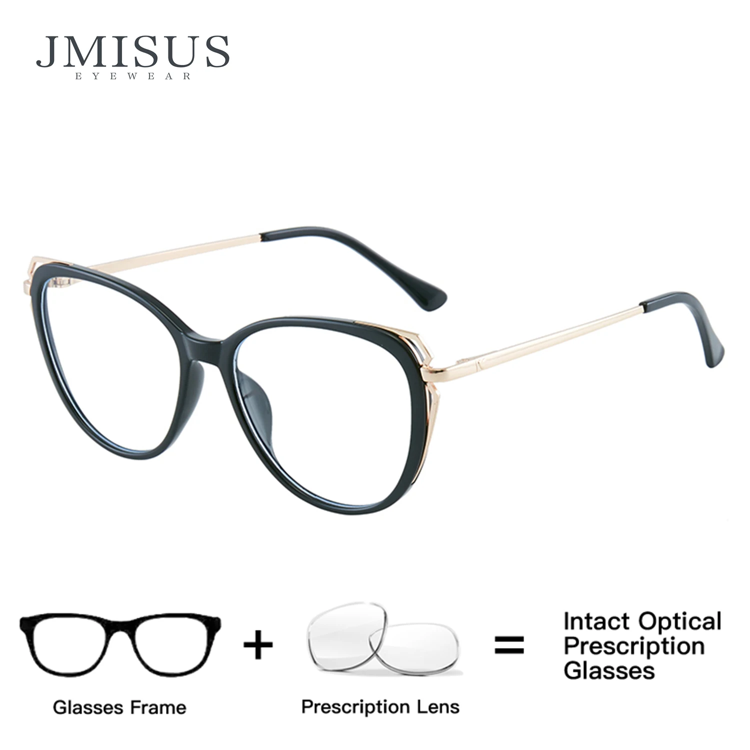 

JMISUS ﻿Fashion Butterfly Prescription Glasses Woemn Customised For Distance Cateye Optical Glasses 2025 Photochromic Sunglasse