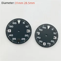 NH35 Dial 31MM 28.5MM Black Watch Dail for NH35A 4R35 Movement Mechanical Wristwatch Accessories