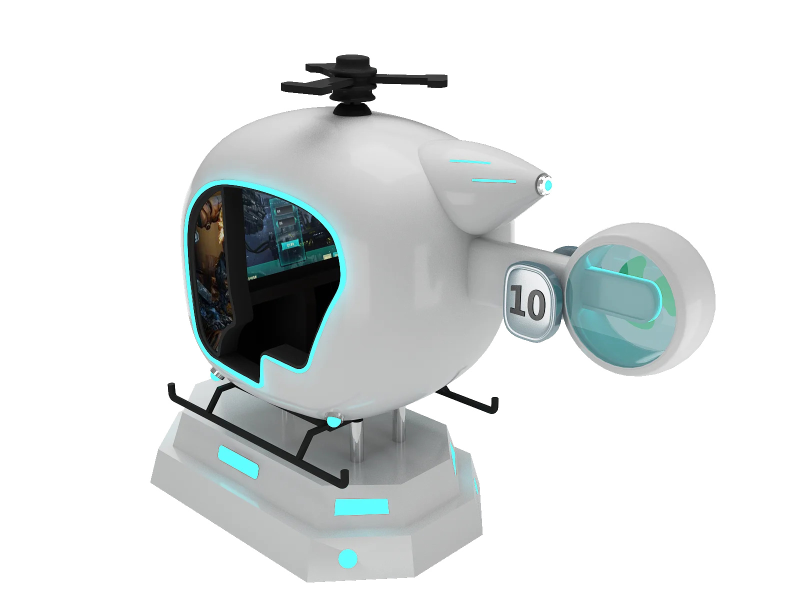 Funpark 2-Player High Quality Virtual Reality Arcade Game Machine 220V Metal VR Simulator Airplane Simulator Kids Coin Operated