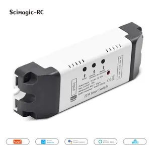 Tuya wifi ac DC7-32V 85-250v 12v 24v 220v 1/2/4 قناة استقبال 10a 16a مرحل لوحدة التبديل الذكية 1/2 / 4ch التحكم اللاسلكي أفضل 6 وحدات مكيفات هواء واي فاي مبيئات - رقم 5