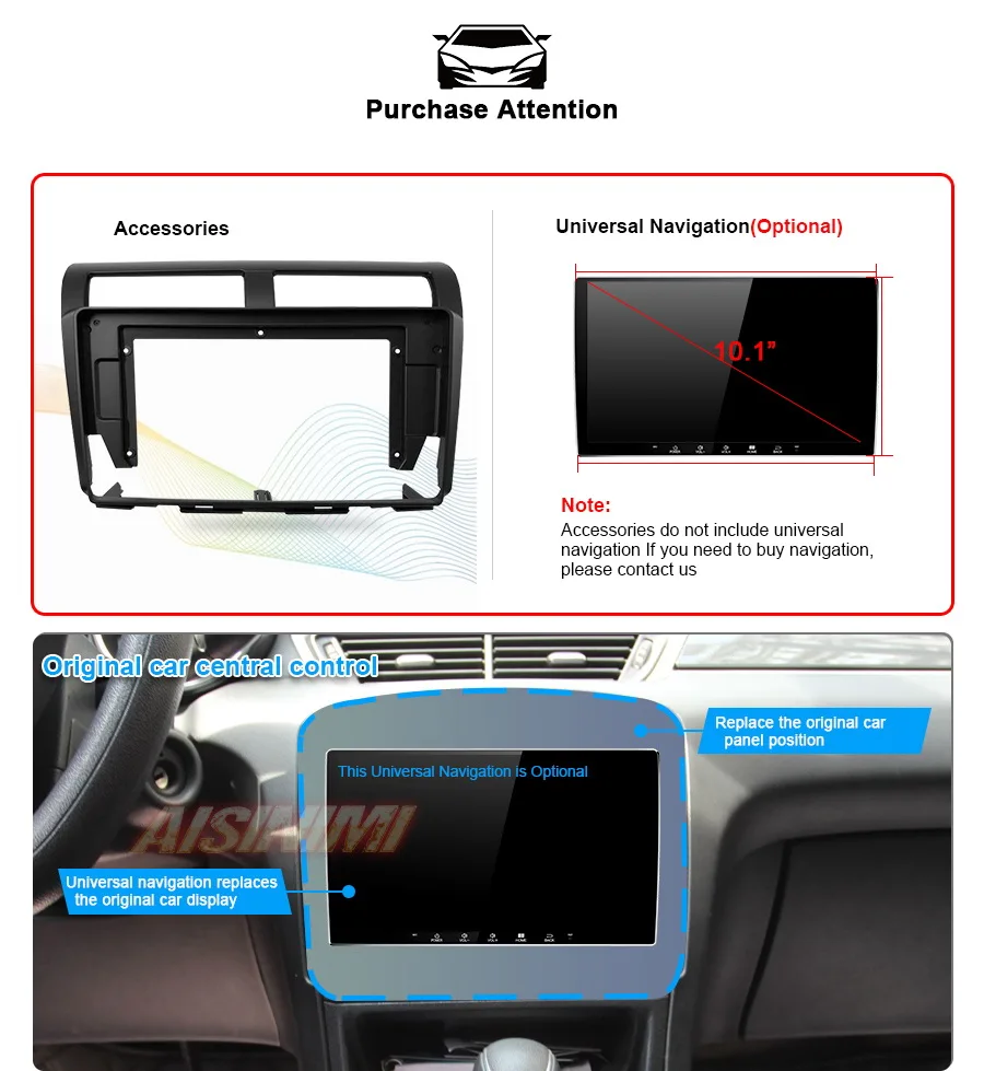 Aisinimi Car DVD frame 10.1