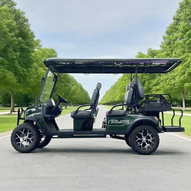 Neuer Stil, Fabrikpreis, Sightseeing-Golfwagen, 4-Sitzer, angehoben, 6-Personen-Golfwagen, brandneues 4-Rad-Elektro-Club-Auto, Golf