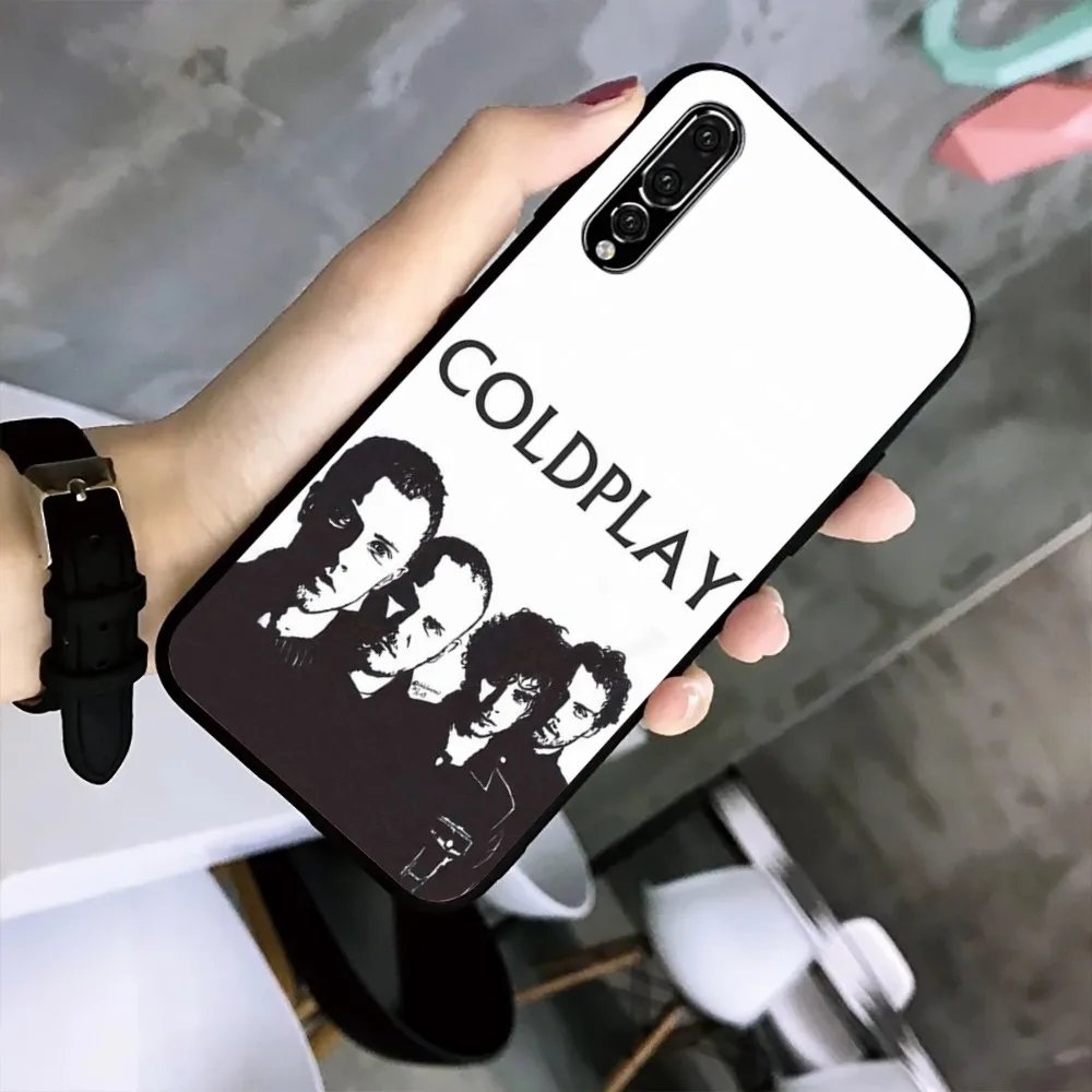 Etui na telefon British Rock C-Coldplay-y Band do Huawei Mate P10 P20 P30 P40 P50 Smart Z Honor 50 60 70 Pro Lite Black Case