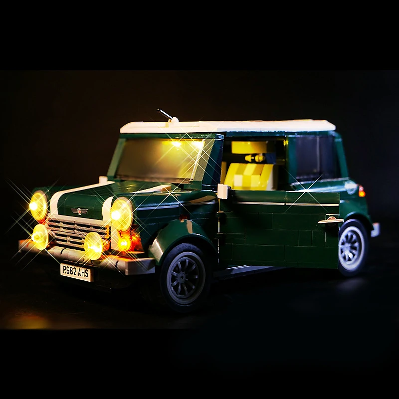 DIY LED Light Kit For LEGO 10242 MINI Cooper MK VII  (Only LED Light,Without Blocks Model)