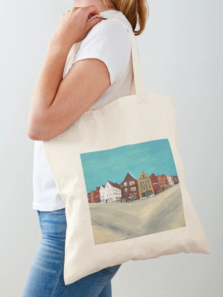 

Bryggen Bergen Tote Bag handbag bags woman 2025 sacs de shopping free delivery bags