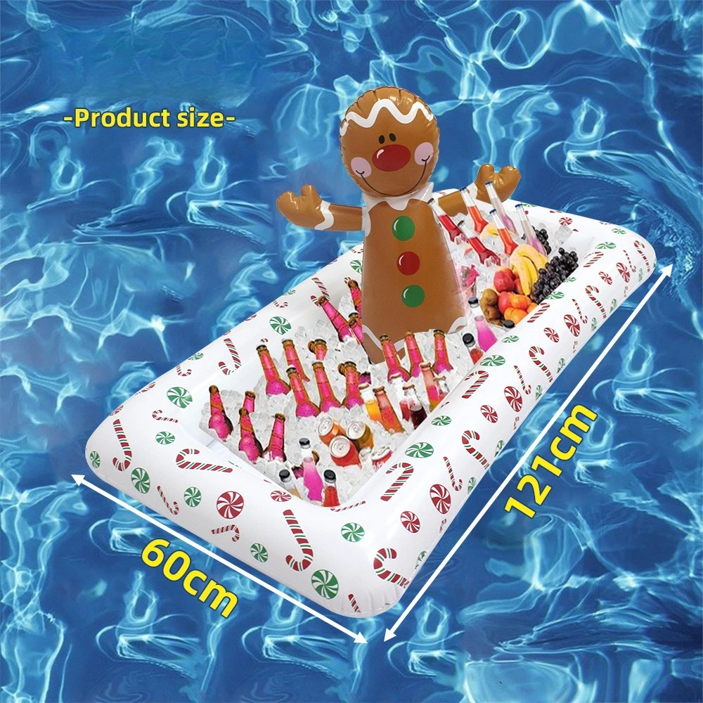 عيد الميلاد دلو للثلج حفلة شرب برودة حوض المشروبات الجليد بار حفظ الطعام تخزين حوض الجليد عطلة عيد الميلاد ديكور احتفالي #3