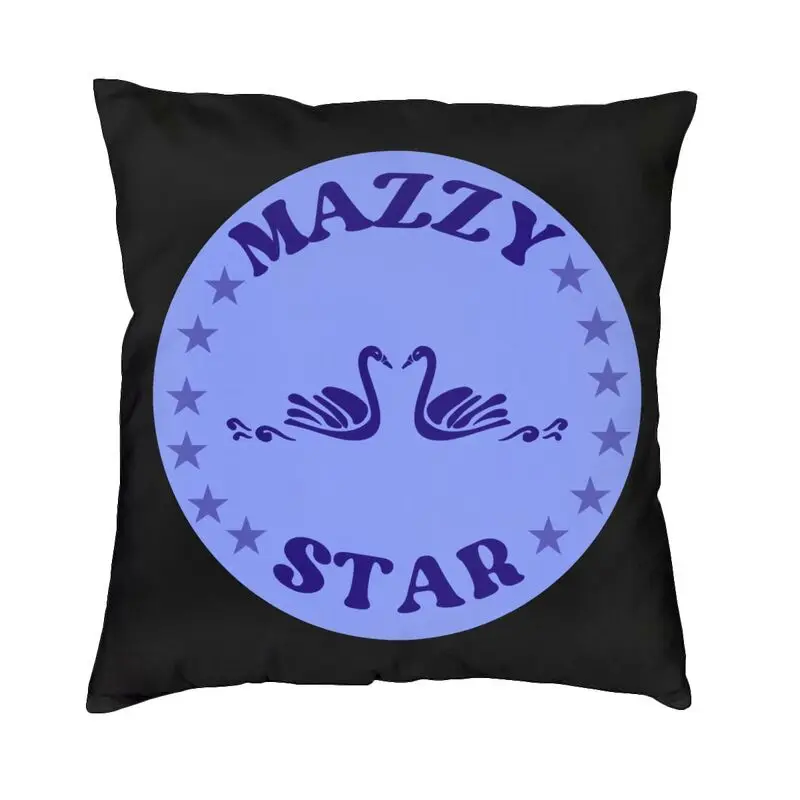 Mazzy Star Swan Pillow Case Bedroom Decoration Nordic Music Rock Band Cushions for Sofa Square Pillowcase