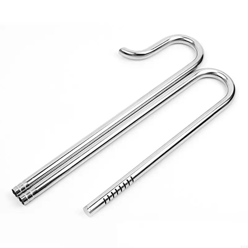 

X4YE 2Pcs Stainless Steel Inflow and Outflow Pipe for Planted for Tank Easy to Use