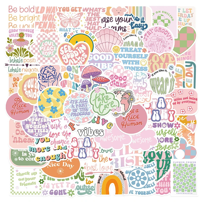 Kids Toys Quotes - 100 pegatinas estéticas danesas en colores