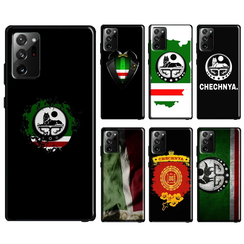 Chechnya Flag Chechen Wolf For Samsung Galaxy S22 S21 Ultra S20 FE S8 S9 S10 Note 10 Plus Note 20 Ultra Case Cover