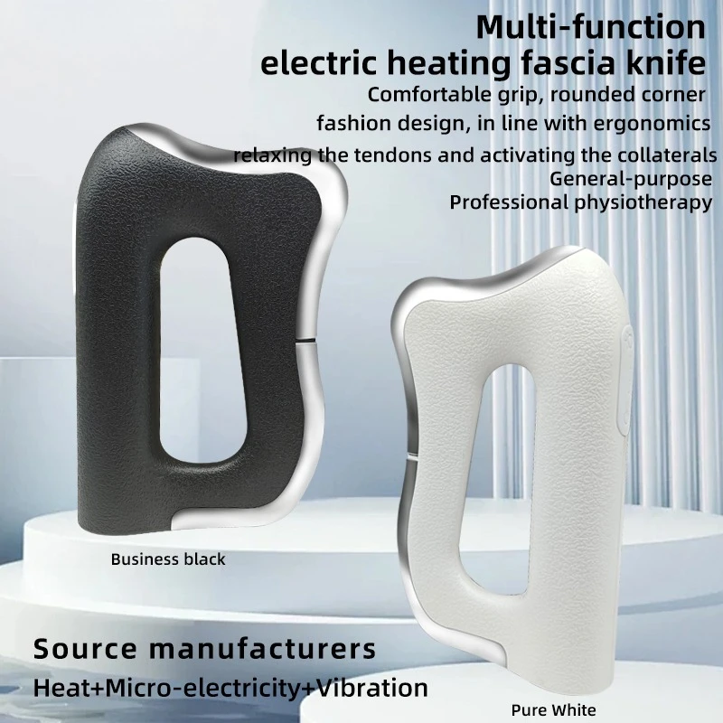 

Электрический массажер для фасции, скребок для тела, микротоковый теплый компресс, вибрация, релаксация мышц, лифтинг тела, массажный нож Гуаша