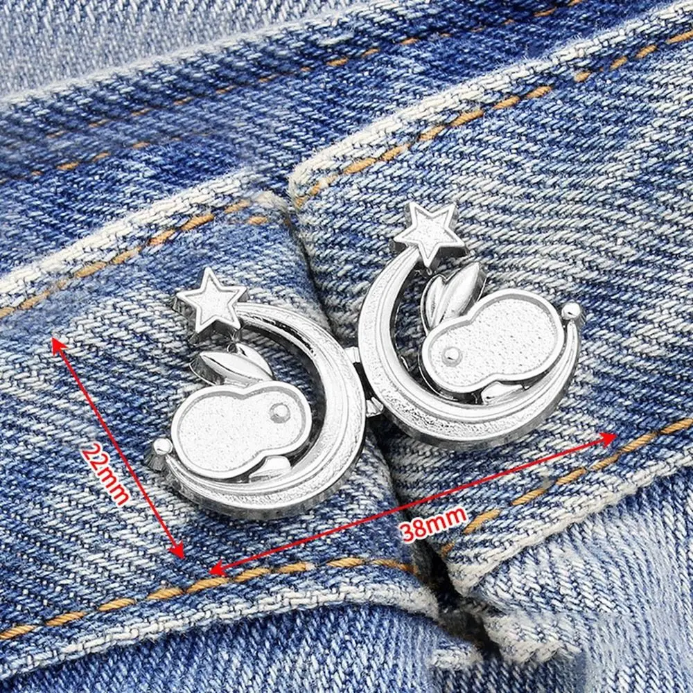 Clothing Accessories Waist Closing Button Metal Pins Removable Tighten Waist Button Detachable Adjustable Waist Clip Women