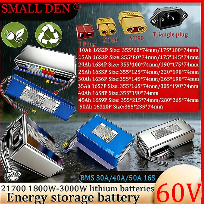 60V 10Ah 20Ah 30Ah …