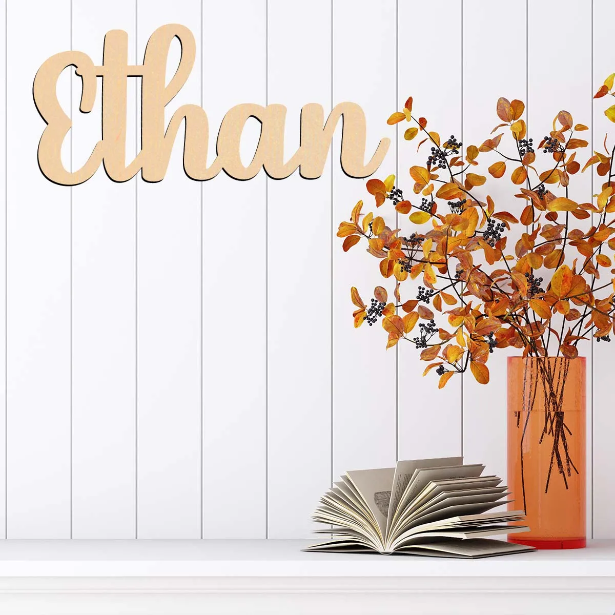 1 قطعة مضحك إيثان مثال مخصص رسالة لوحة خشبية ديكور خشبي لم تنته الخشب للرسم أو التألق