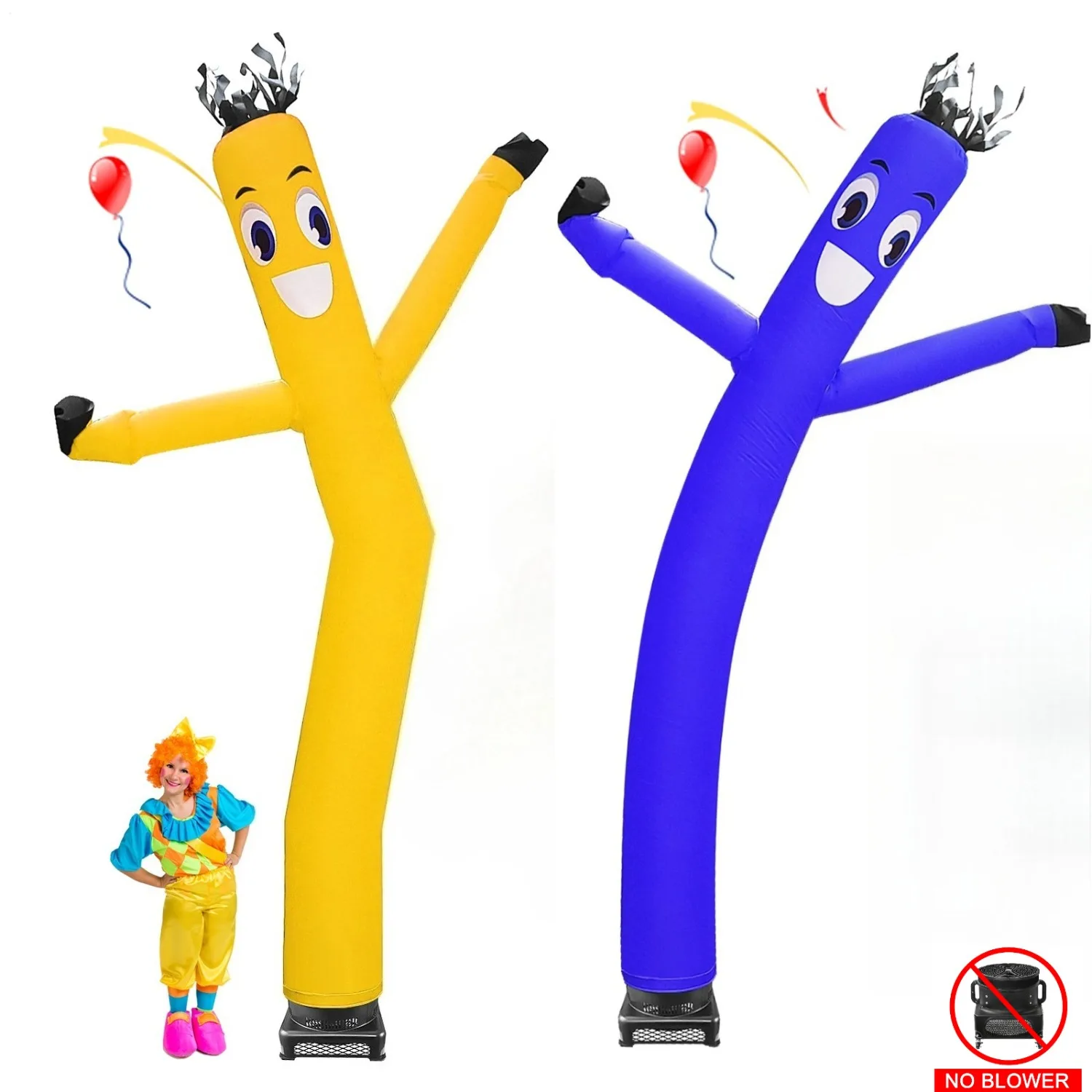 

10-20ft Inflatable Scarecrow Dancing Air Puppet-Farm Repeller, Ranch Eagle Deterrent，Festival celebration，Shop sign;（Fanless）