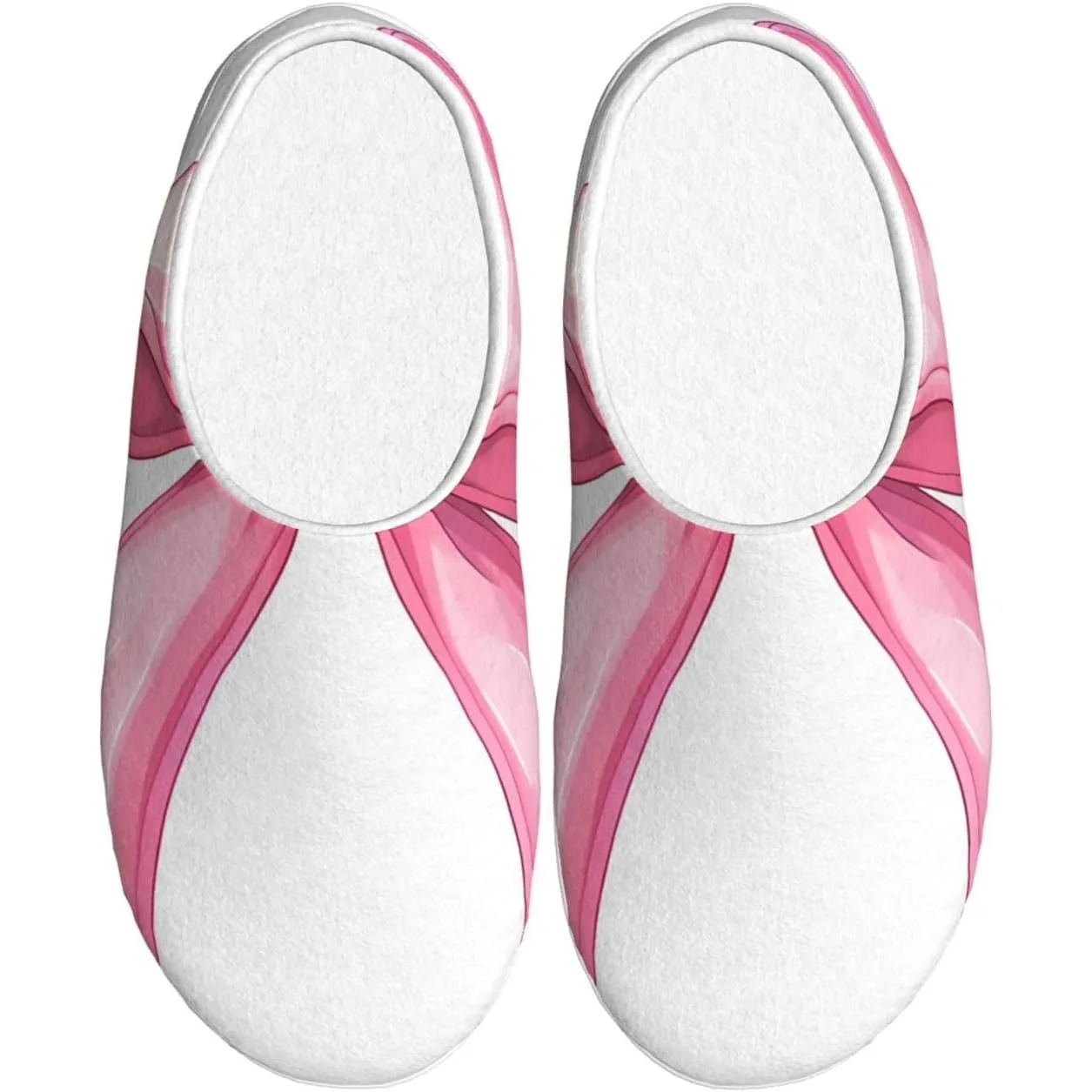 

Pink Bow Women’s Cozy Slippers Soft Cotton Indoor & Outdoor House Slippers With Anti-Slip Sole