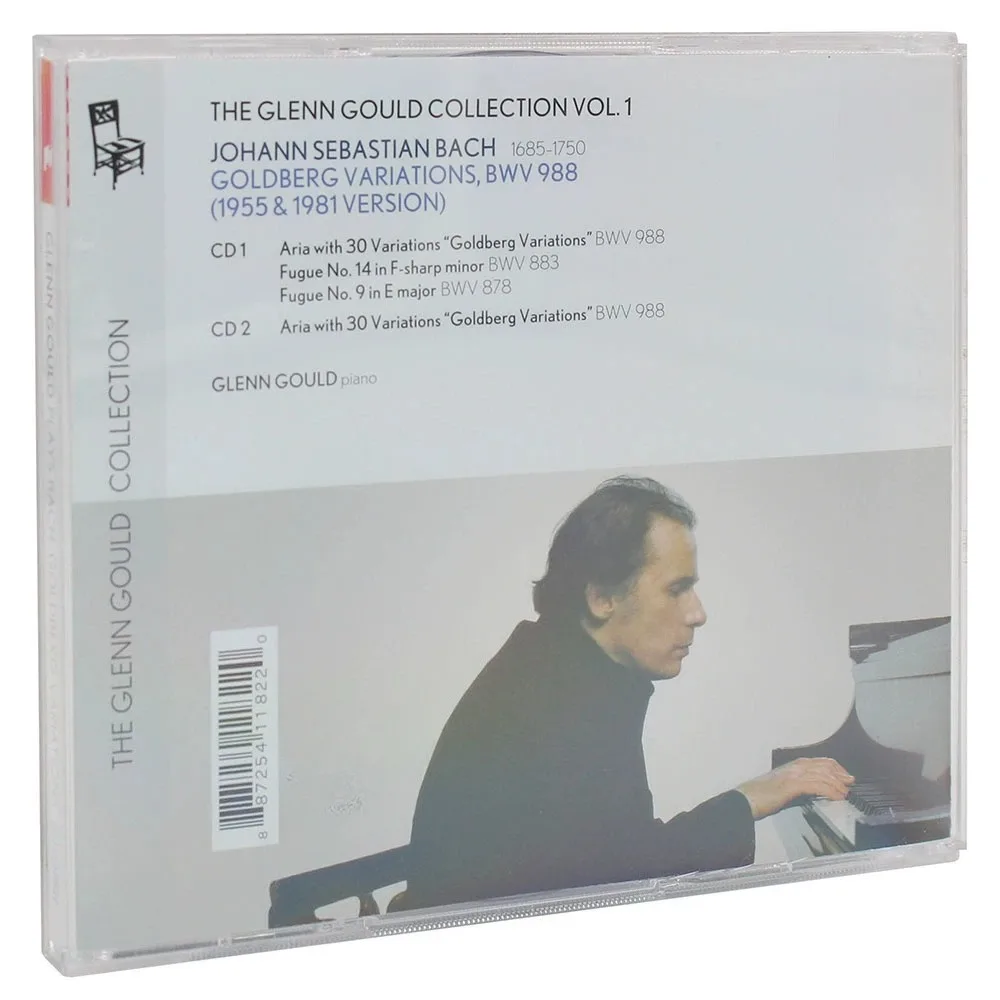 الاختلافات Bach Goldberg 2CD - إصدارات Glenn Gould 1955 & 1981 - تسجيلات البيانو الكلاسيكية المميزة لهواة الجمع