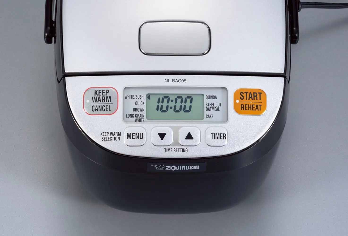 NL-BAC05SB Micom Rice Cooker & Warmer, Silver Black